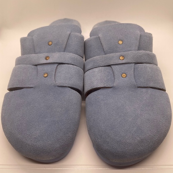 Free People Women's Sunday Season Footbed Mules in blue Size 41 - Picture 2 of 7